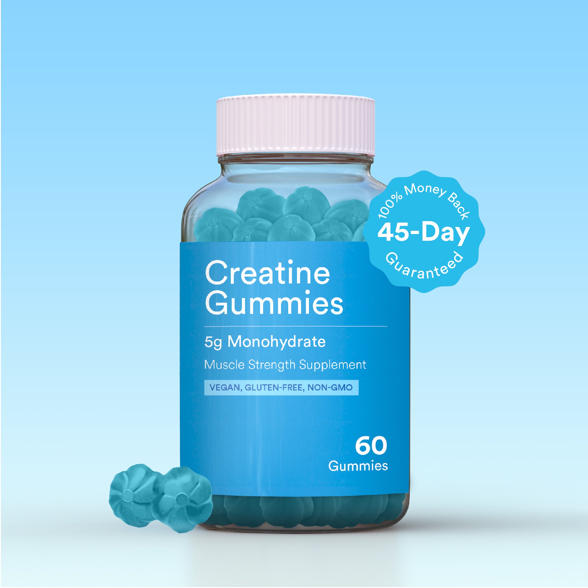 Nutrie Creatine 5g Monohydrate Gummies 60pcs (Muscle Strength Suppleme