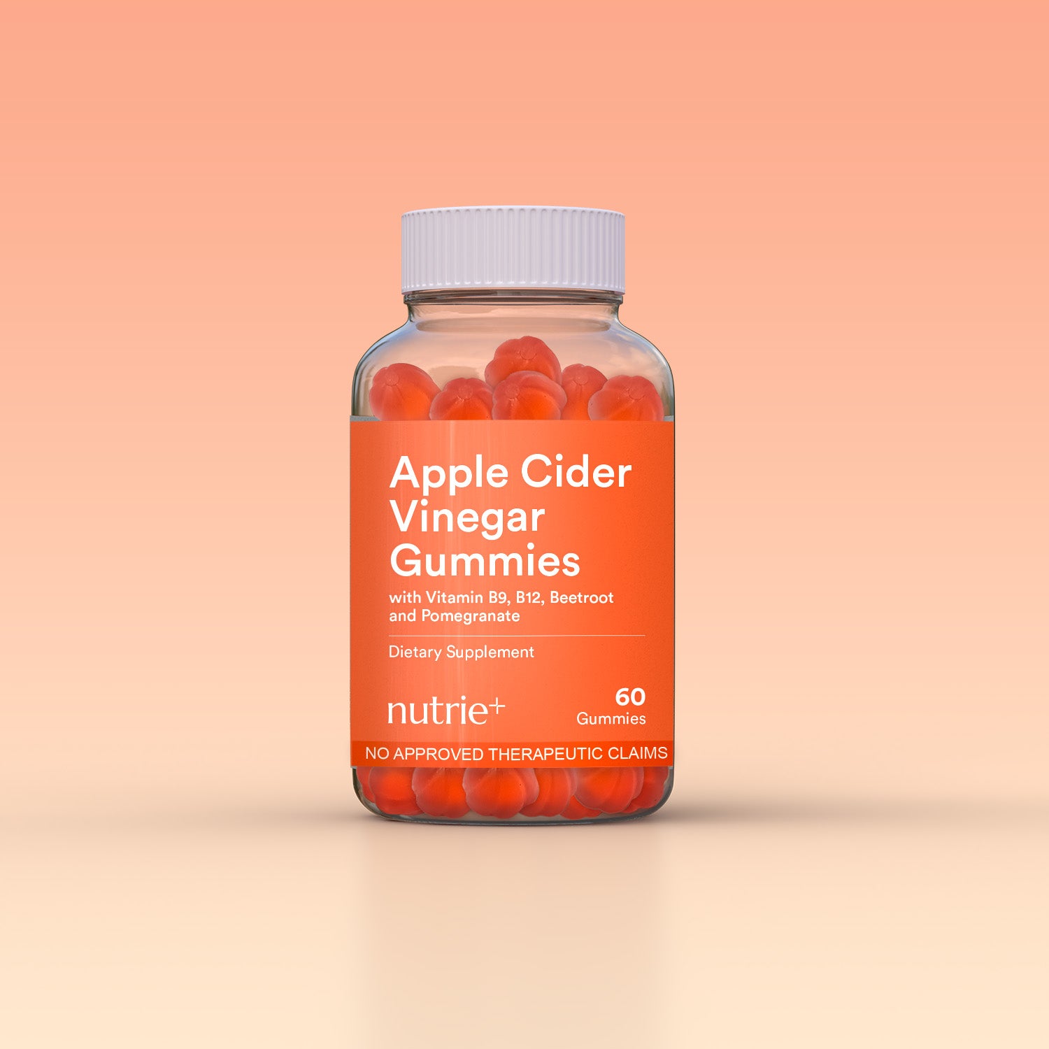 Nutrie Apple Cider Vinegar Gummies 60pcs (Appetite Management Supplement)