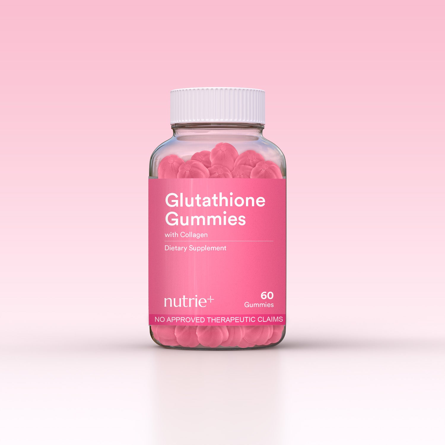 Nutrie Glutathione With Collagen Gummies 60pcs (Whitening Peptide Supplement)