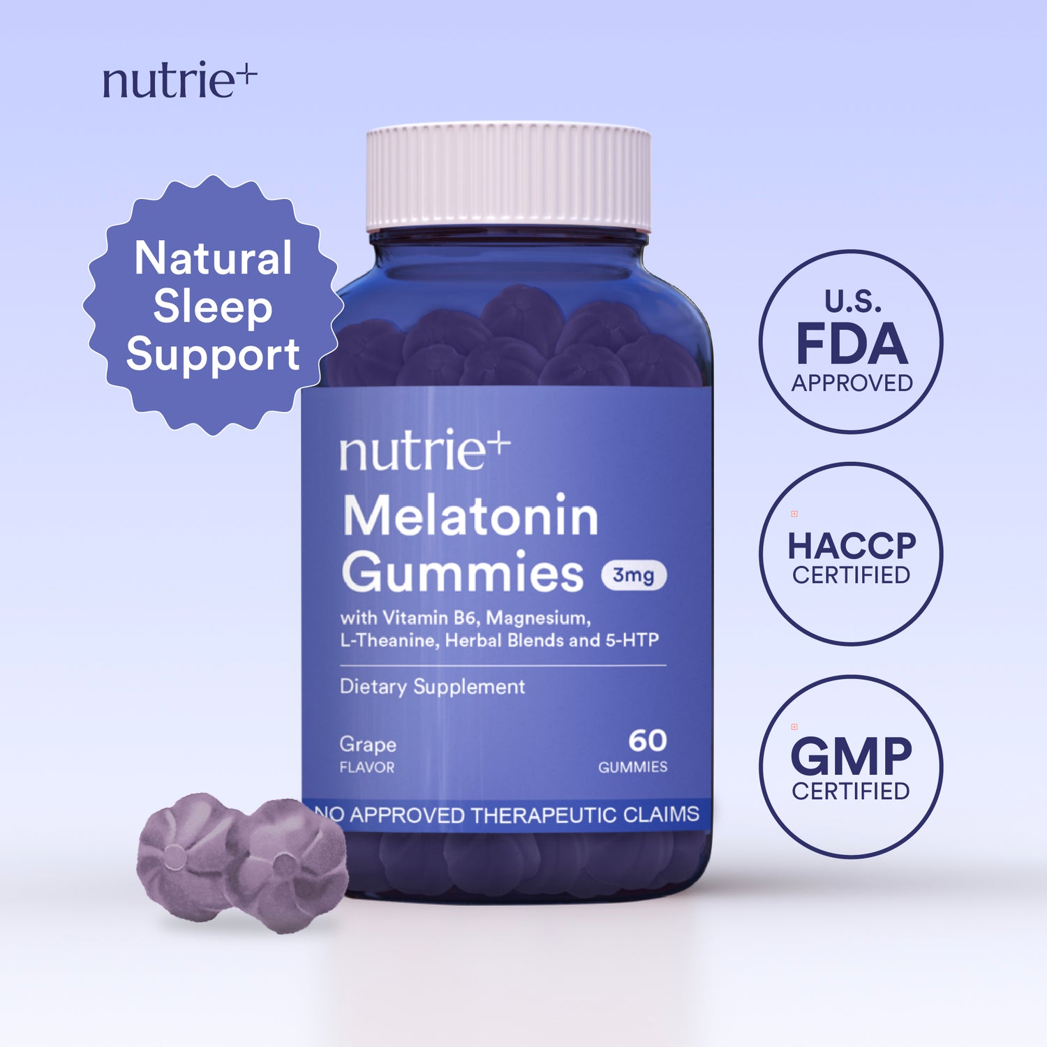 Melatonin Gummies 5HTP (60pcs)